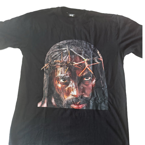 Black Jesus Yahushua Graphic Tee – Crown of Thorns