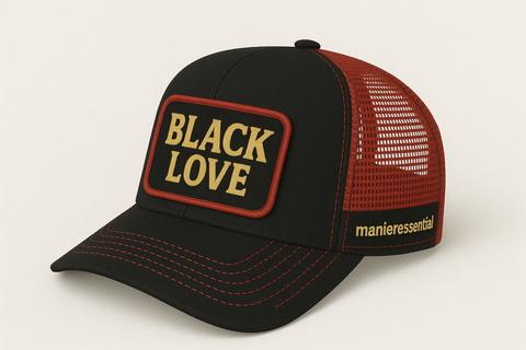 BLACK LOVE TRUCKER CAP
