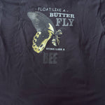 Muhammad Ali “Boxing Legend” T-Shirt – Front Stamp Graphic & Back Butterfly