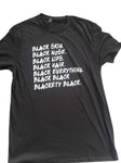 Blackety Black SUPIMA® cotton t-shirts